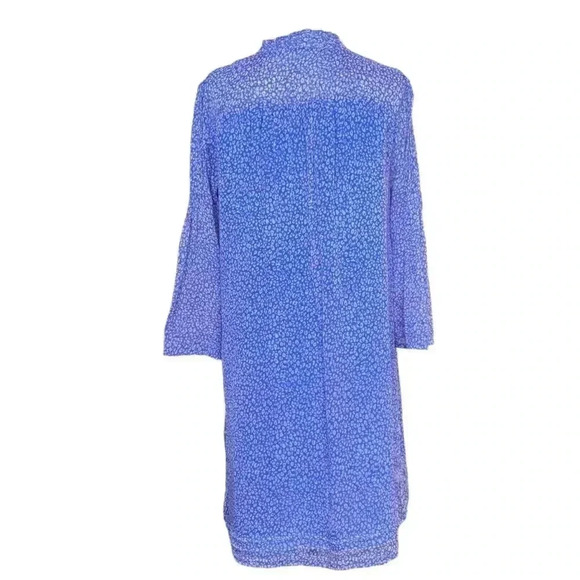 Diane Von Furstenberg Silk Layla Dress Cornflower Blue Size 2 - Picture 3 of 9